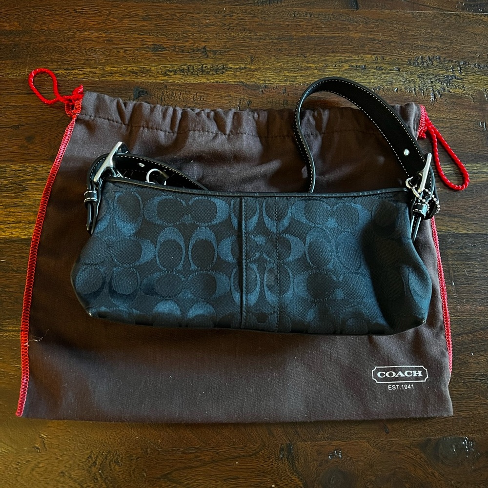 Coach black small handbag